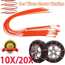 10/20X Anti-skid Mud Ice Snow Chains Winter Safety Car SUV Truck Tire Tyre UK