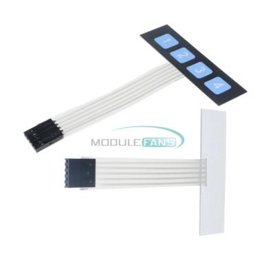 1/2/5/10PCS 1x4 Key Matrix Keypad FPC Membrane Switch Control Panel Keyboard