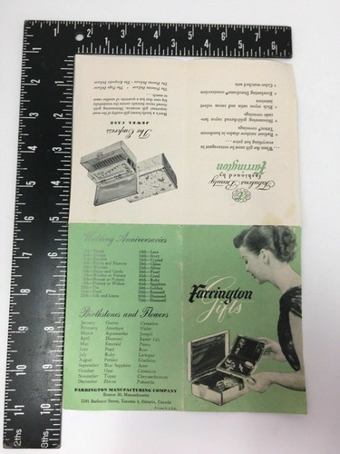Farrington Gifts Advertising Pamphlet Brochure Vintage Jewelry - Picture 4 of 5