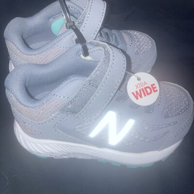 Xtra Wide New Balance Grey Baby Shoes Girls