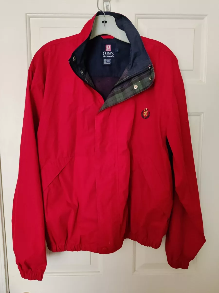 Red cotton jacket mens sale
