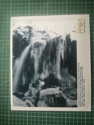 vg057 Foto 2003 sehr guter Zustand Agentur PPCM - gefrorener Wasserfall Brecon Beacon