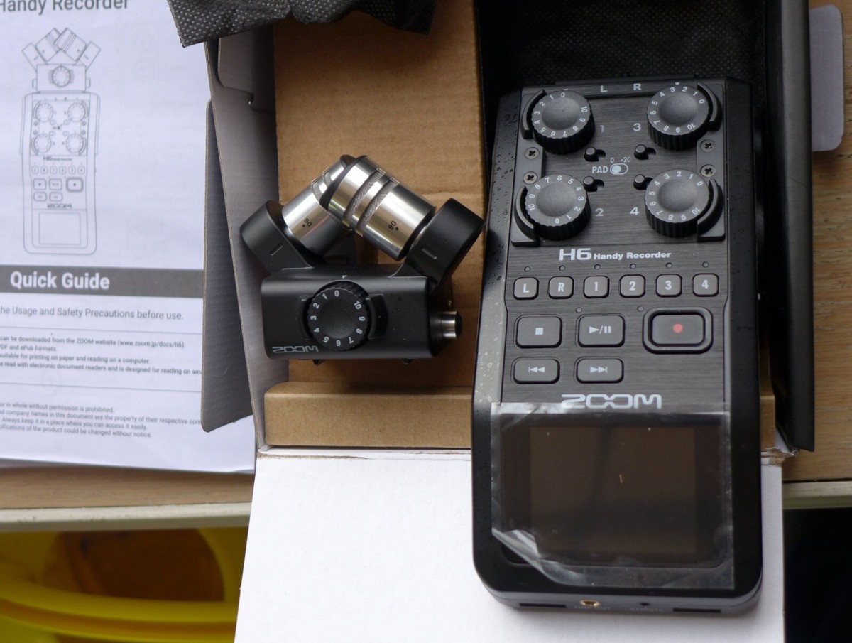 Zoom H6 All Black 6-track Portable Recorder for sale online Zoom H6 All Black 6-track Portable Recorder for sale online