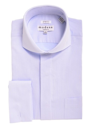 Mens Classic Fit Light Blue Cutaway 
