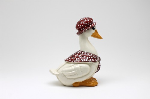 Vintage Mother Goose Cookie Jar 7" With Red Bonnet And Scarf - Picture 4 of 7