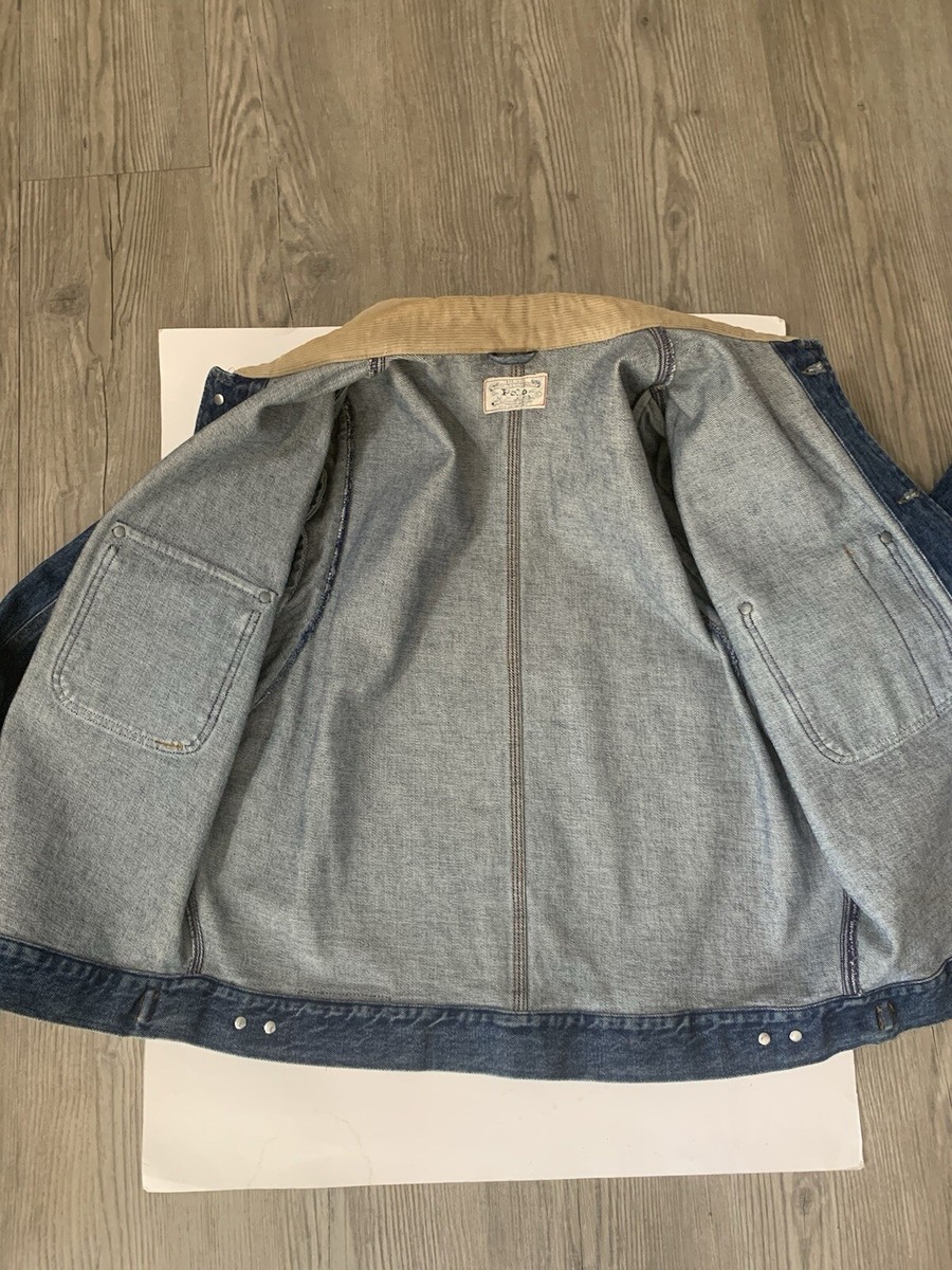 Vintage 90s Polo Ralph Lauren Dungaree Denim Jacket Jean Vintage 90s Polo Ralph Lauren Dungaree Denim Jacket Jean