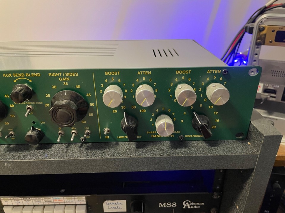 Cartec EQPre2A mic preamp EQ w/MidSide builtin, rare, read
