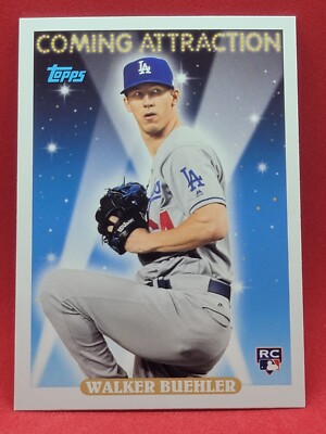 2018 Topps Archives Walker Buehler ROOKIE COMING ATTRACTION #CA-2 Dodgers RC e;H