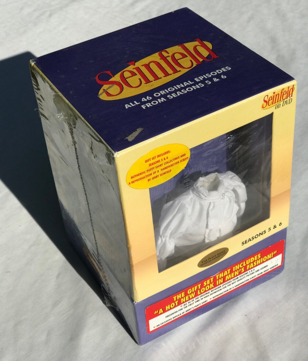(未使用･未開封品)Seinfeld: Seasons 5 &amp; 6 Gift Set [DVD] Seinfeld: Seasons 5 & 6 Giftset (8DVD Box, 2005) w/Puffy