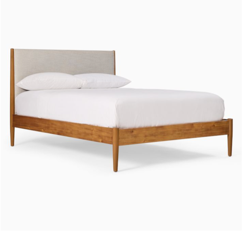 West Elm - Mid-Century Upholstered King Bedframe