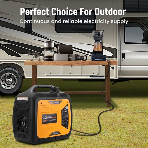 Inverter Stromerzeuger 5000W Peak Digitalanzeige Fernstart Outdoor Camping Wohnmobil - Bild 8 von 11
