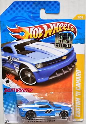 HOT WHEELS 2011 NEW MODELS CUSTOM '11 CAMARO BLUE FACTORY SEALED