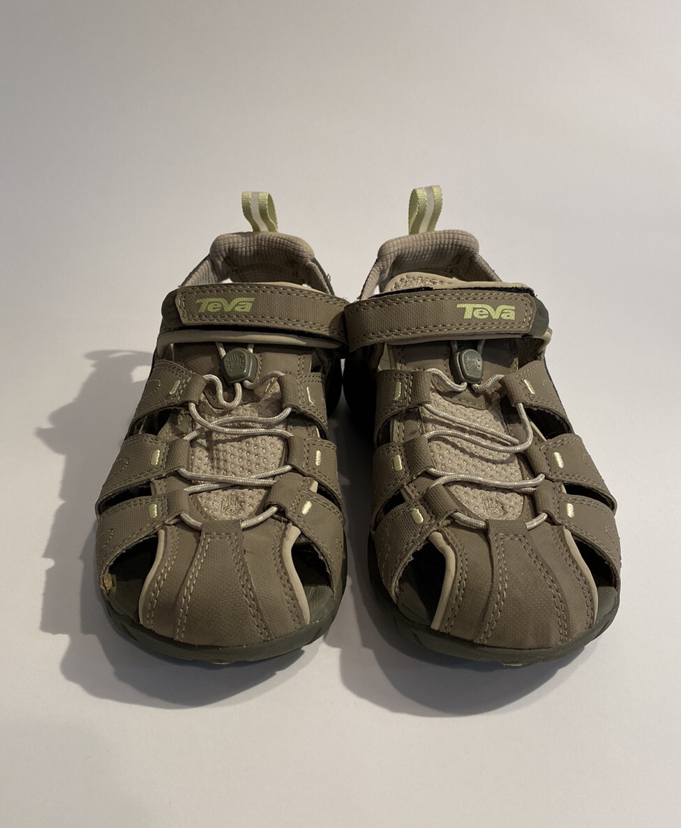 EUC TEVA 4173 Dozier Gray Bungee Cord Sandals Hiking Water Shoes Women’s
