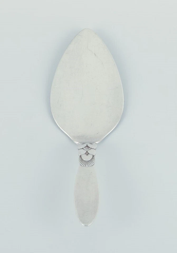 Cactus Georg Jensen. Pala grande para servir en plata. Sello después de 1944. Foto 4 de 4