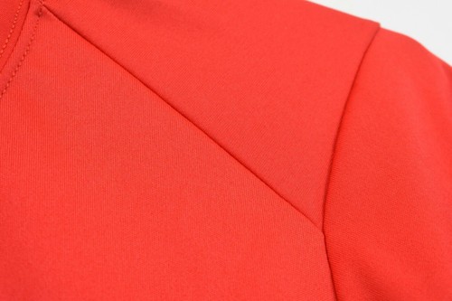 A4 Womens Red Crew Neck Short Sleeve Plain Sportswear Comfort Fit T-Shirt M - Picture 5 of 8