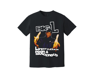 Big L Lifestylez Ov Da Poor & Dangerous Heavyweight T Shirt - Street Struck DITC
