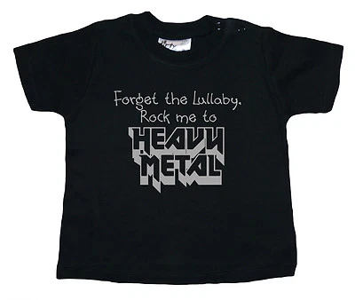 DIRTY FINGERS Baby Rock Music T-Shirt "Forget the Lullaby, Rock Me to Heavy Metal" Boy Girl