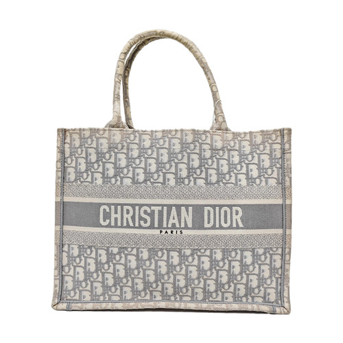 DIOR Book Tote Handbags Cloth White Free Shipping | Duties Paid