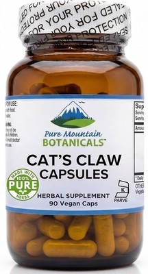 Pure Mountain Cat s Claw Capsules 1000mg Peruvian Herbal Supplement 90Ct 10/29
