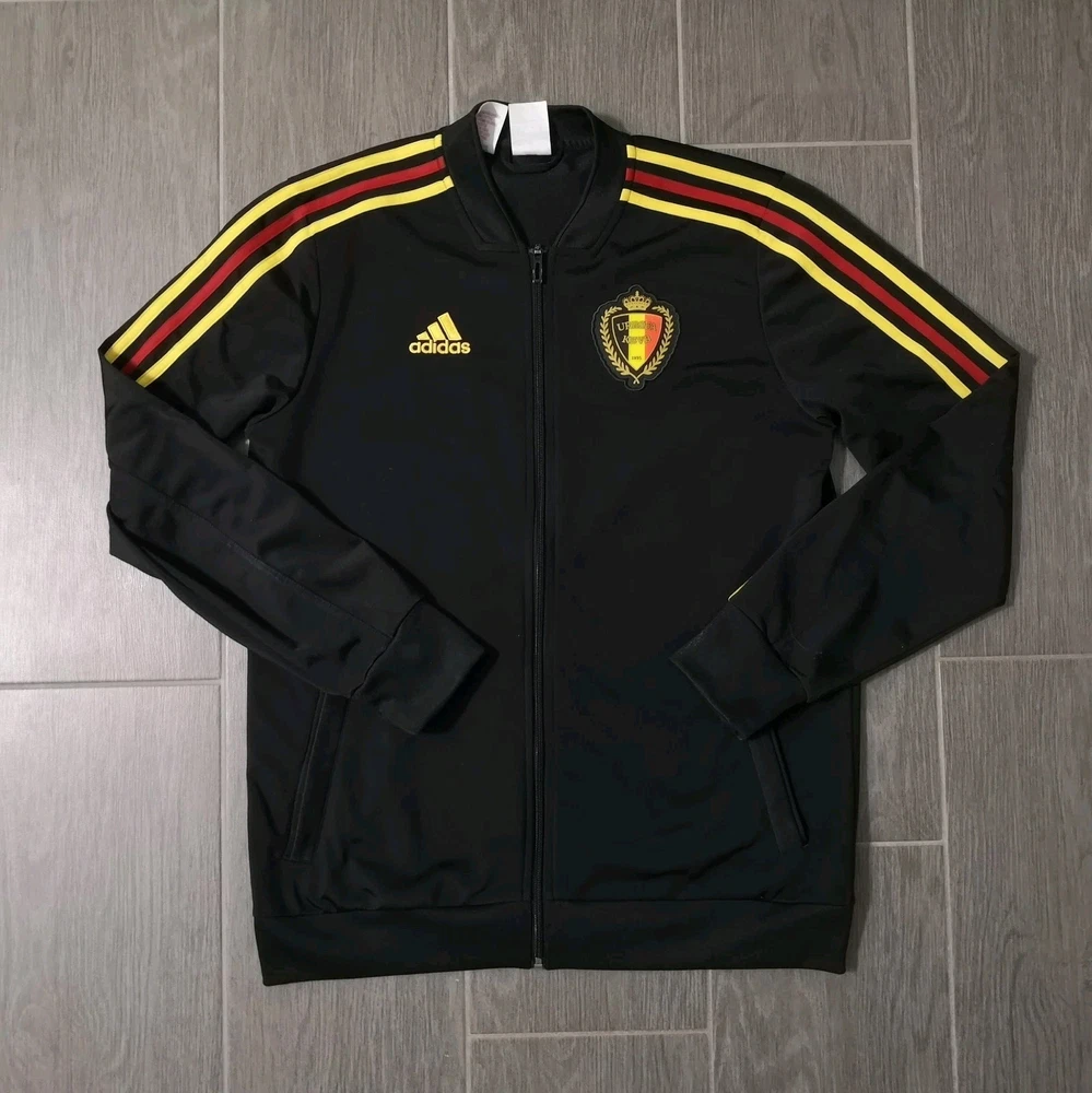 Belgien Trainingsjacke Größe: 176 odr. XS 2017/18 Fußball Streatwear Adidas