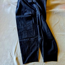 Eileen Fisher Washed Organic Cotton Poplin Lantern Pant Easy Fit, Ankle Length L