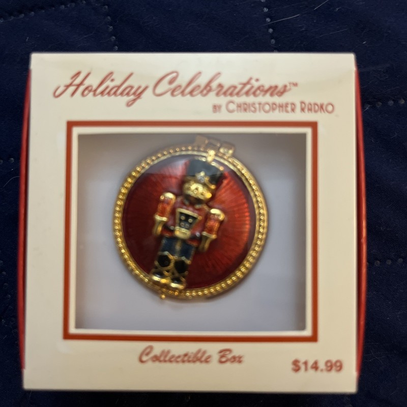 Christopher Radko Collectible Box Holiday Celebrations Toy Soldier - Vintage New