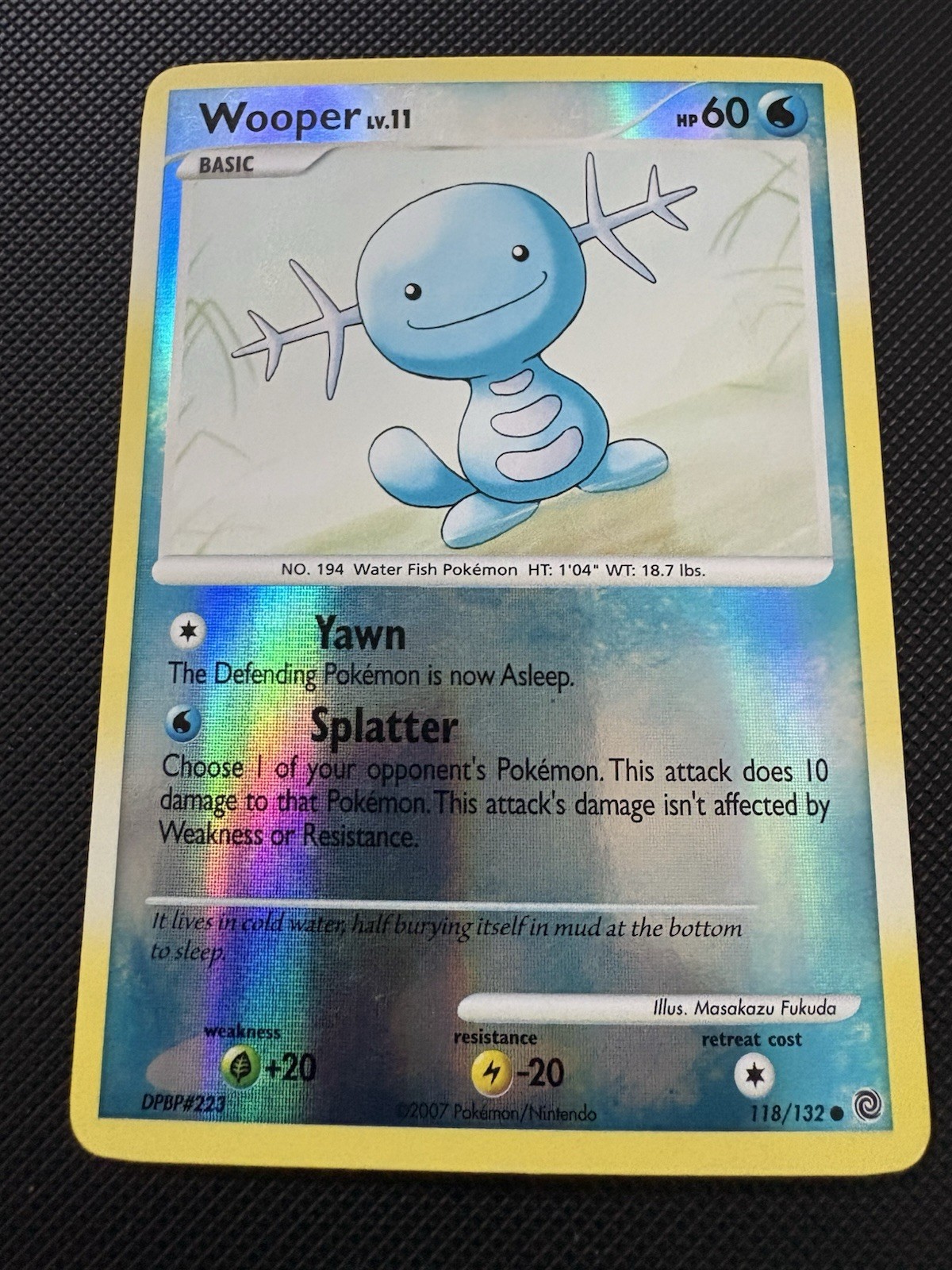Wooper 118/132 Secret Wonders Reverse Holo