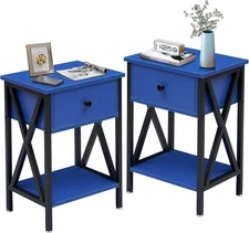 Nightstands Set of 2,Modern Bedside End Tables,Night Stands with Drawer..