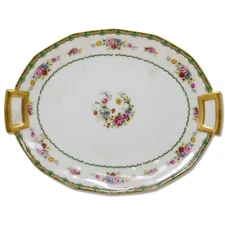 CH Field Haviland GDA Jordan Marsh CHF18 9” Oval Serving Platter Limoges 1930's