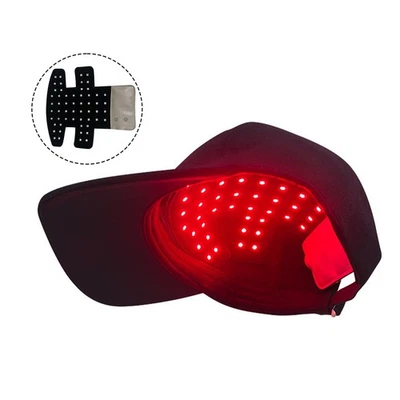 Hair Loss LED Red and Blue Near Infrared Light Therapy Cap Hat for Hair Regrowth