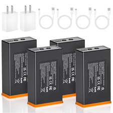 4-Pack Battery for Moultrie Edge, Edge Pro, Edge 2 Camera - 5000mAh Compat