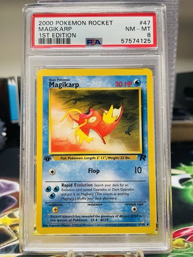 Magikarp (1st Edition) graded PSA 8 for sale on eBay