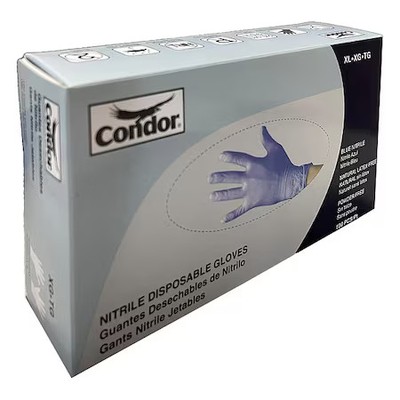 Condor 819Mh2 Disposable Gloves, Food-Grade/Gen Purpose, 4 Mil, Nitrile,