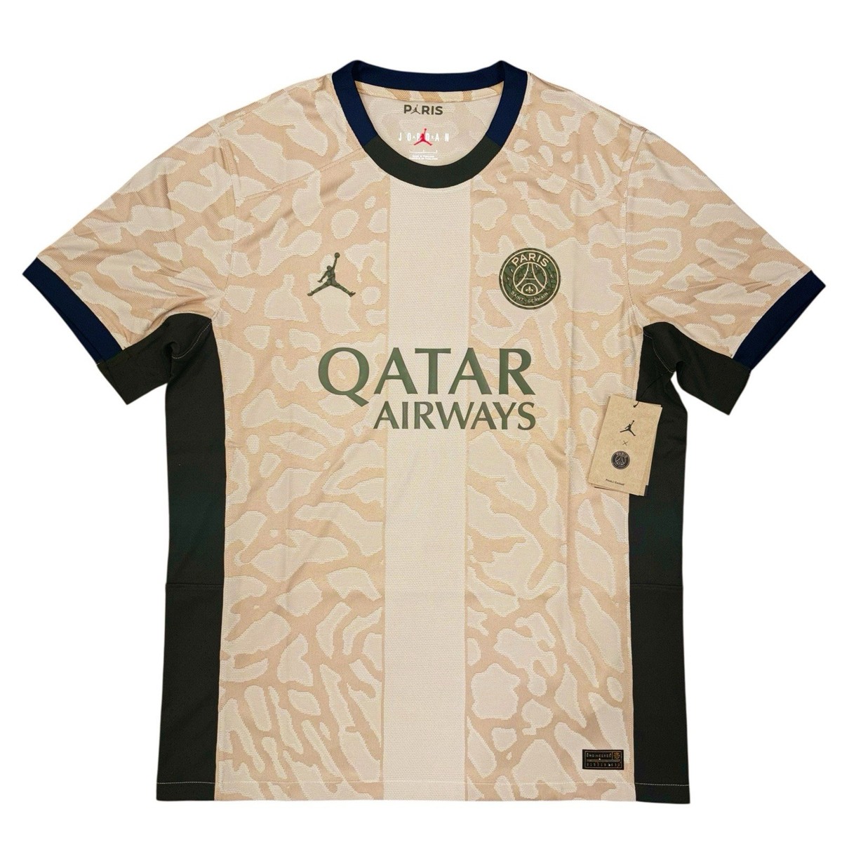 Air Jordan Paris Saint-Germain PSG Elephant Tan Soccer Jersey