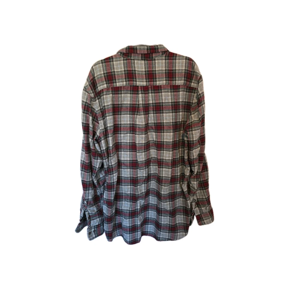 Camisa abotonada de franela manga larga Croft & Barrow para hombre. Cuadros. Talla XL Alta Foto 2 de 3