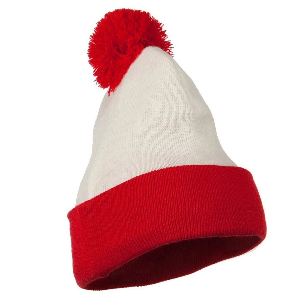Gorro Rubie’s Where’s Waldo Deluxe con Pom - Rojo/Blanco, Adulto Talla Única Foto 3 de 4
