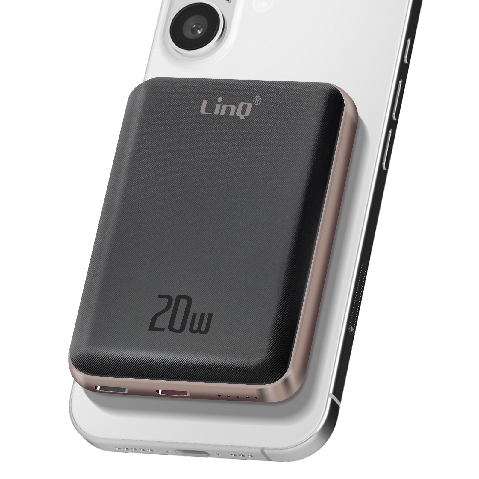 Batterie externe LinQ pour smartphone idéale en voyage et randonnée 5000 mAh