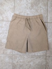 Tommy Bahama Active boys Athletic Shorts Tan Elastic Waist Drawstring Nylon 5/6