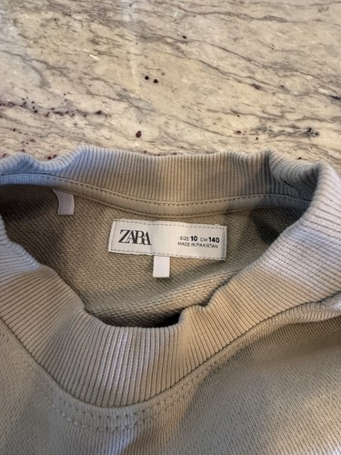 zara boys sweatshirt Size 10 Ivory - Picture 3 of 8