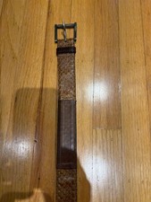 Vintage Verri genuine python belt brown 35"