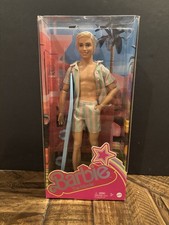 Barbie The Movie Ken Doll Wearing Pastel Striped Beach Matching Set (HPJ97) WOW!