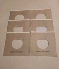 45 RPM 7" RECORD SLEEVES CO. SLEEVE 6 PACK SEE PHOTOS Geffen Records SLV312 