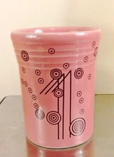 Homer Laughlin FIESTA Champagne Bubbles TUMBLER -Rose/ Pink - Mega China