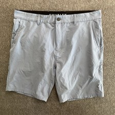Hurley Shorts Men's Size 38 Blue Trek Hybrid Water Repellent 4-Way Stretch