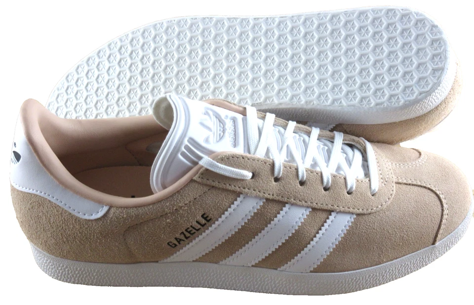 Adidas женщин газель замши в полоску туфли Halo румяна облако белый размер 7,5 новый в коробке - Изображение 3 из 4