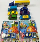Vintage SpongeBob SquarePants Merch Diecast Cars, Lot of 9 w/ NASCAR 48 & 5 Y2K