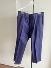 Banana Republic Dress Chino Pants Navy Blue Flat Front 100% Cotton  38 Short — photo 6