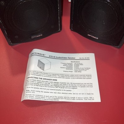 VINTAGE OPTIMUS XTS-40 SPEAKERS PAIR Open Box Never Used | eBay