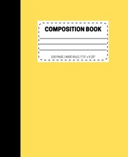 Composition Notebooks, Comp Books, Wide Ruled Paper, 100 Sheets, 9-3/4 x 7-1/2 i