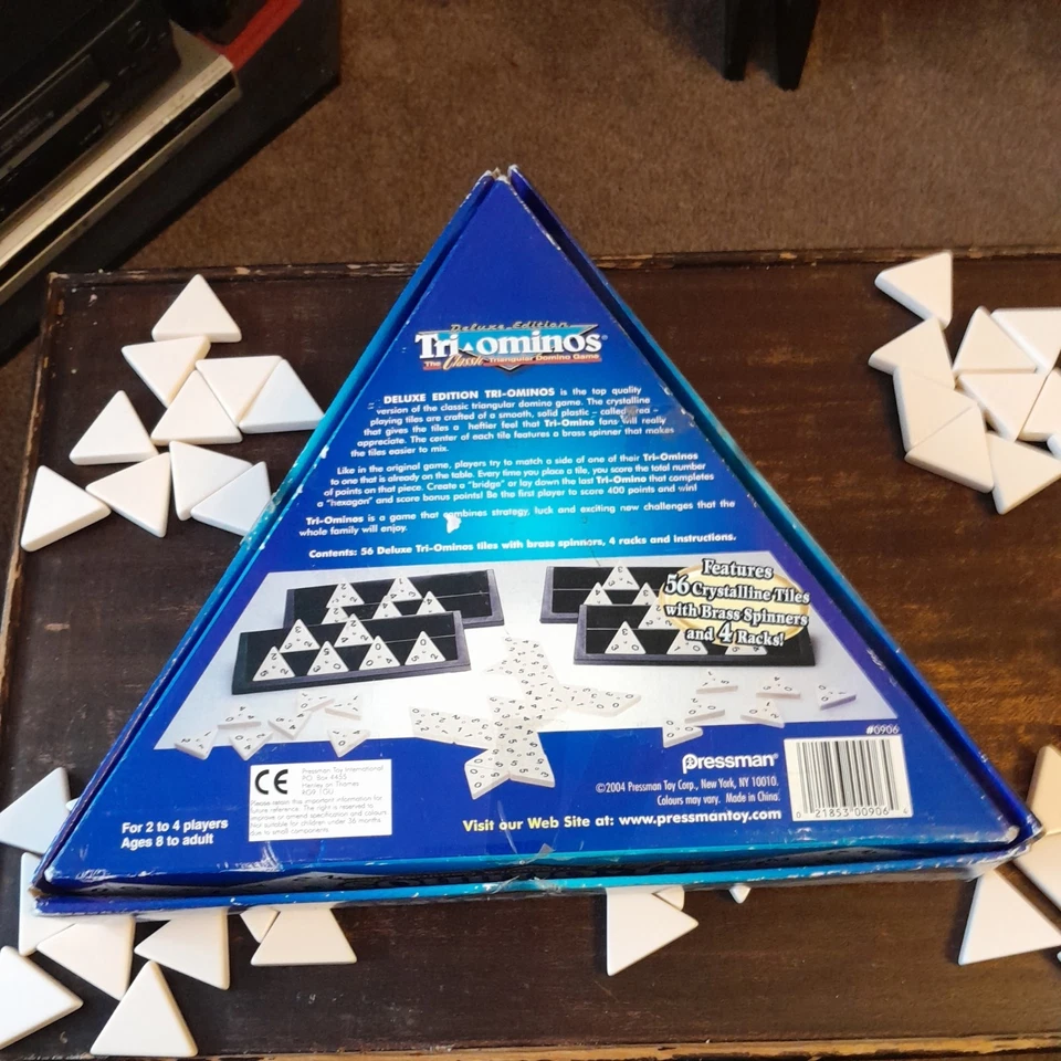 Tri ominos Classic DeLuxe Edition Pressman 2004 - Classic Family Game Complete - Image 2 of 4